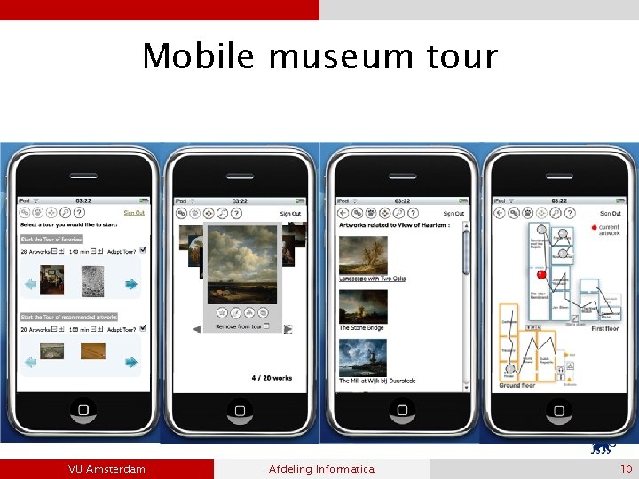 Mobile museum tour VU Amsterdam Afdeling Informatica 10 