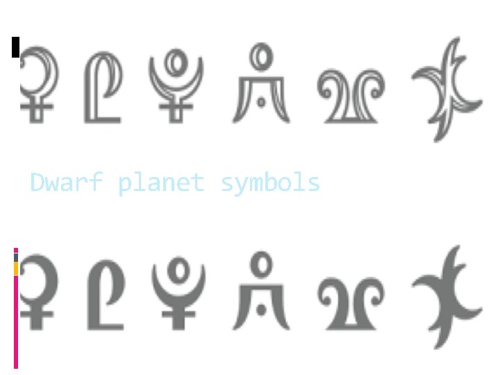 Dwarf planet symbols 
