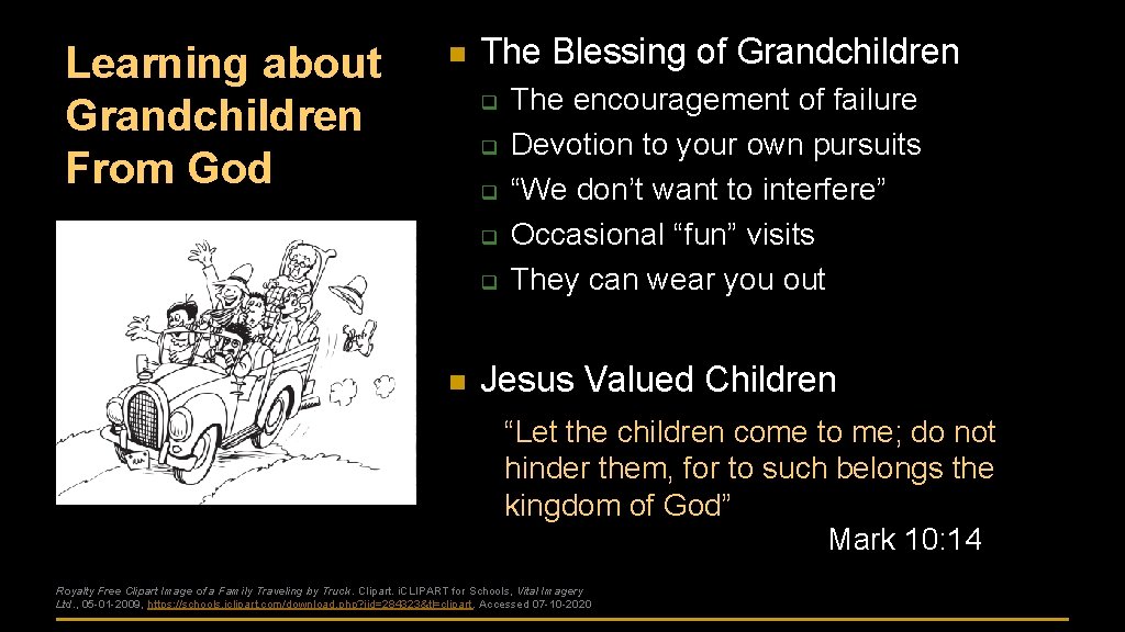 Learning about Grandchildren From God n The Blessing of Grandchildren q q q n