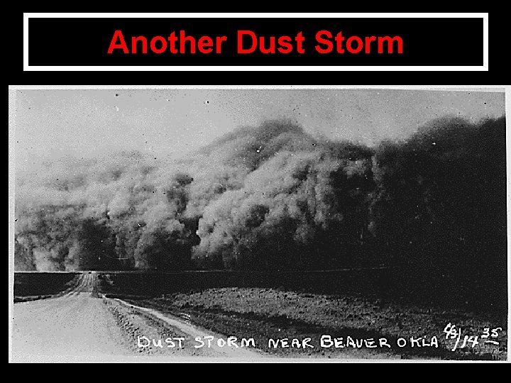 Another Dust Storm 