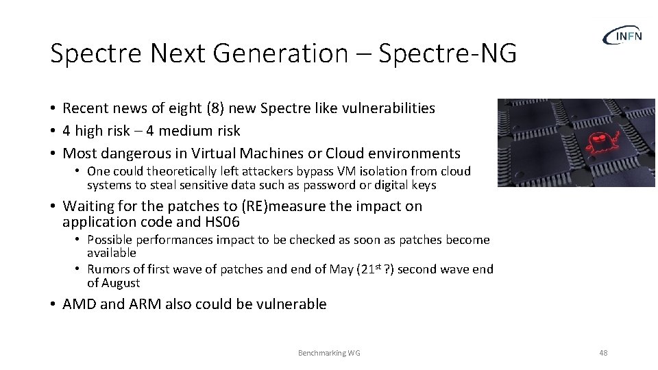 Spectre Next Generation – Spectre-NG • Recent news of eight (8) new Spectre like