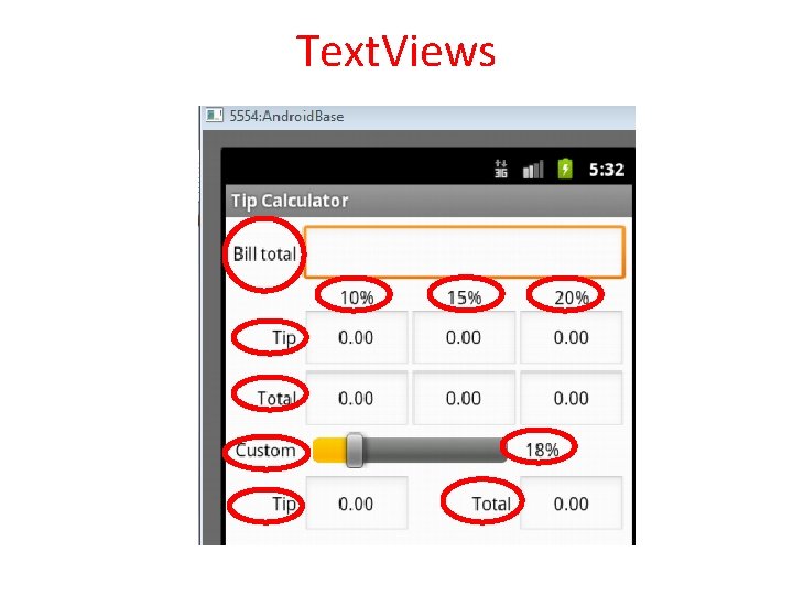 Text. Views 