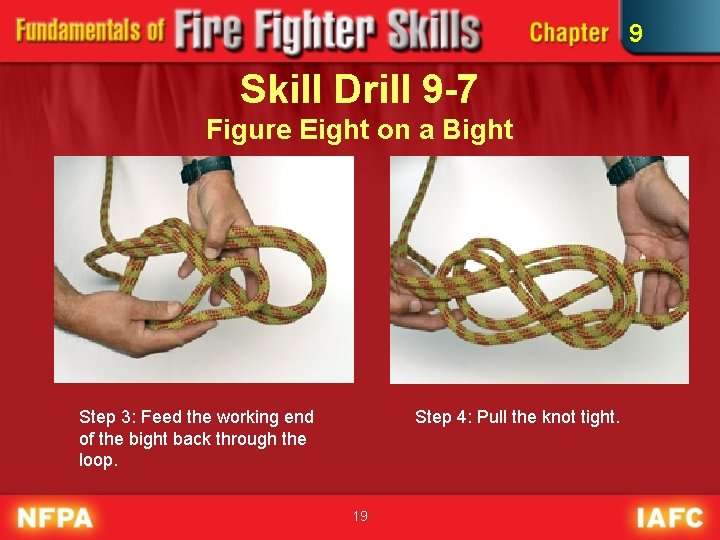 9 Skill Drill 9 -7 Figure Eight on a Bight Step 3: Feed the