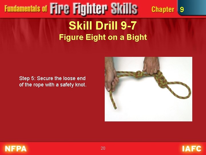 9 Skill Drill 9 -7 Figure Eight on a Bight Step 5: Secure the
