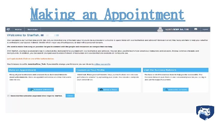 Making an Appointment 