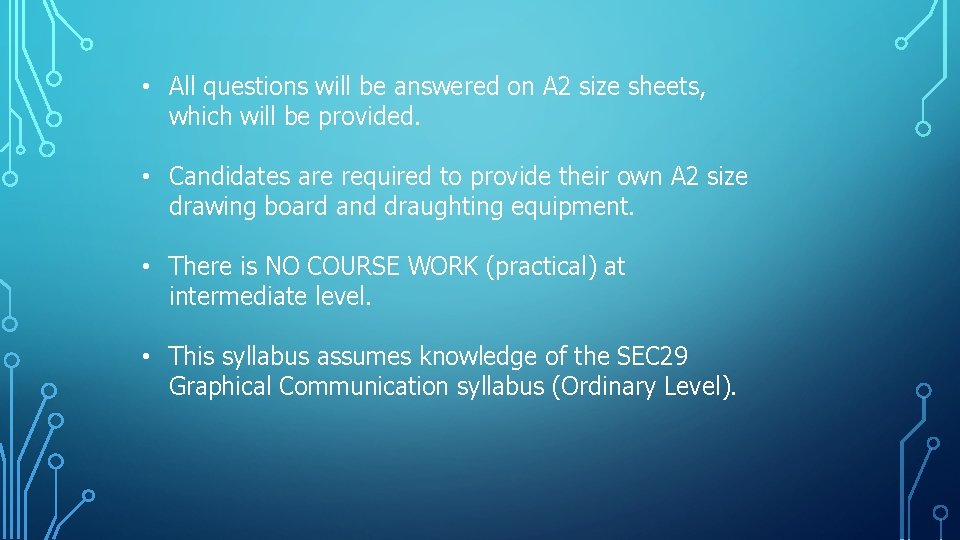 • All questions will be answered on A 2 size sheets, which will • All questions will be answered on A 2 size sheets, which will