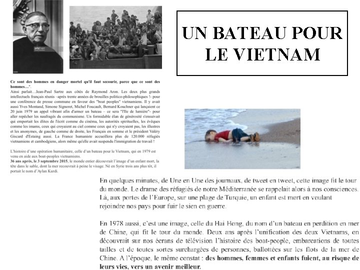 UN BATEAU POUR LE VIETNAM 