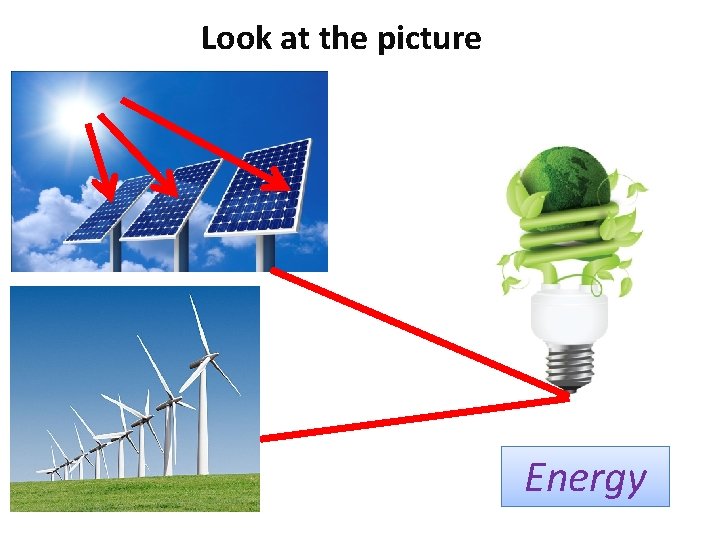 Look at the picture Energy 