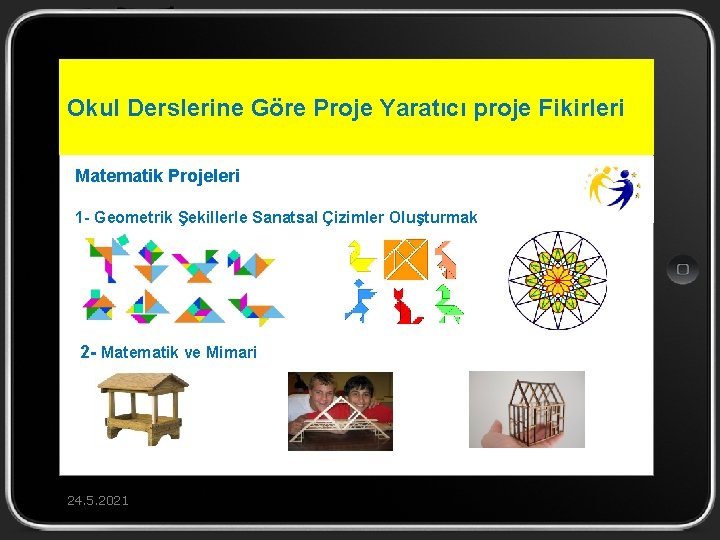 Okul Derslerine Göre Proje Yaratıcı proje Fikirleri Matematik Projeleri 1 - Geometrik Şekillerle Sanatsal