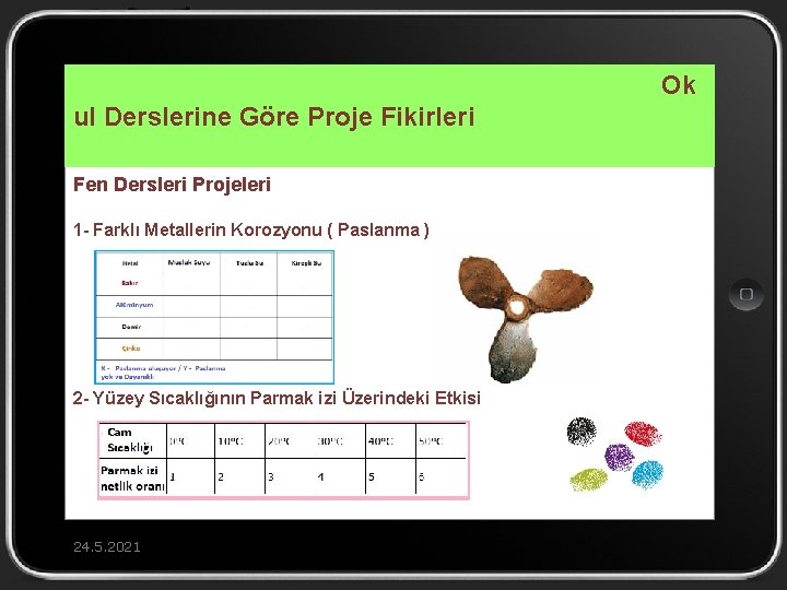 Ok ul Derslerine Göre Proje Fikirleri Fen Dersleri Projeleri 1 - Farklı Metallerin Korozyonu