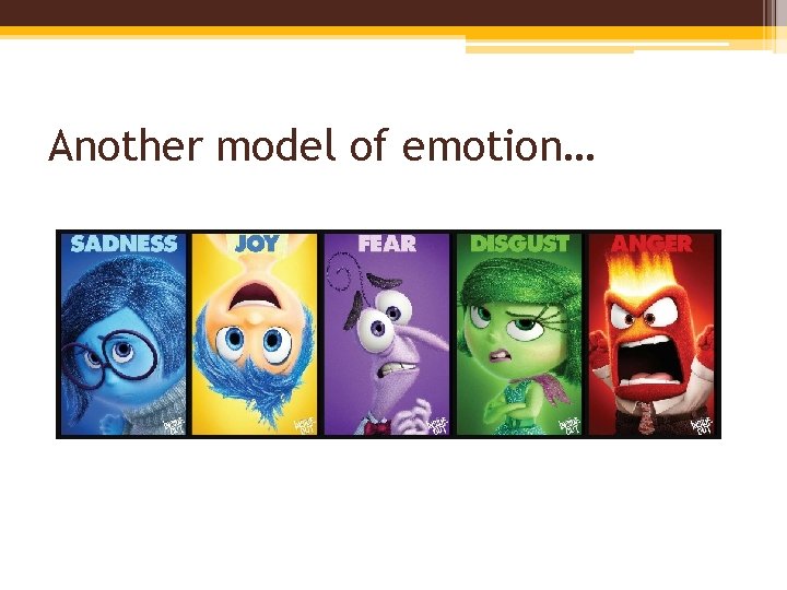 Another model of emotion… 