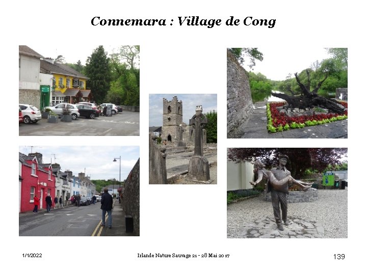 Connemara : Village de Cong 1/1/2022 Irlande Nature Sauvage 21 - 28 Mai 2017