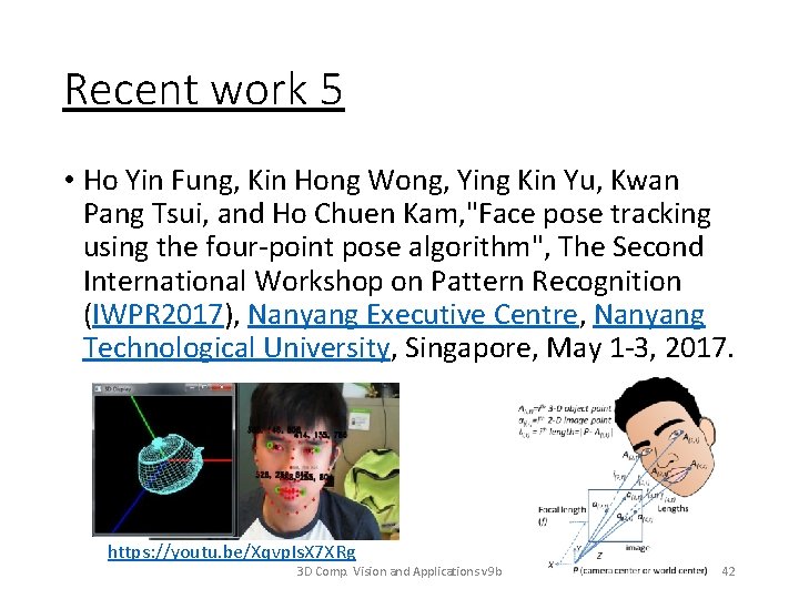 Recent work 5 • Ho Yin Fung, Kin Hong Wong, Ying Kin Yu, Kwan
