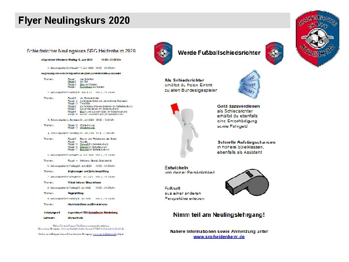 Flyer Neulingskurs 2020 