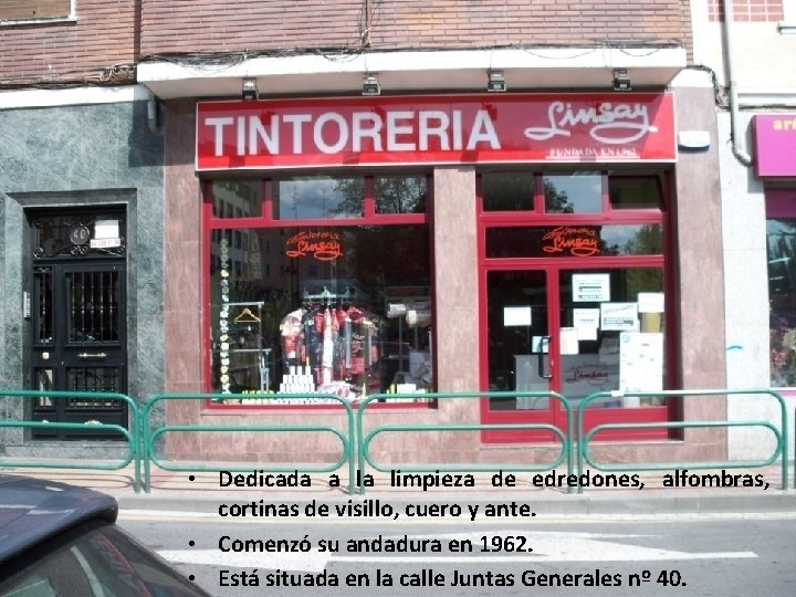 TINTORERÍA LINSAY • Dedicada a la limpieza de edredones, alfombras, cortinas de visillo, cuero