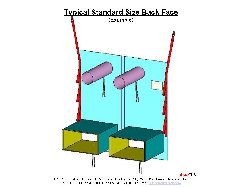 Typical Standard Size Back Face (Example) ____________________________Asia. Tek U. S. Coordination Office • 10645