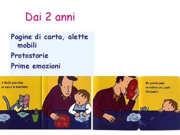 Dai 2 anni Pagine di carta, alette mobili Protostorie Prime emozioni 