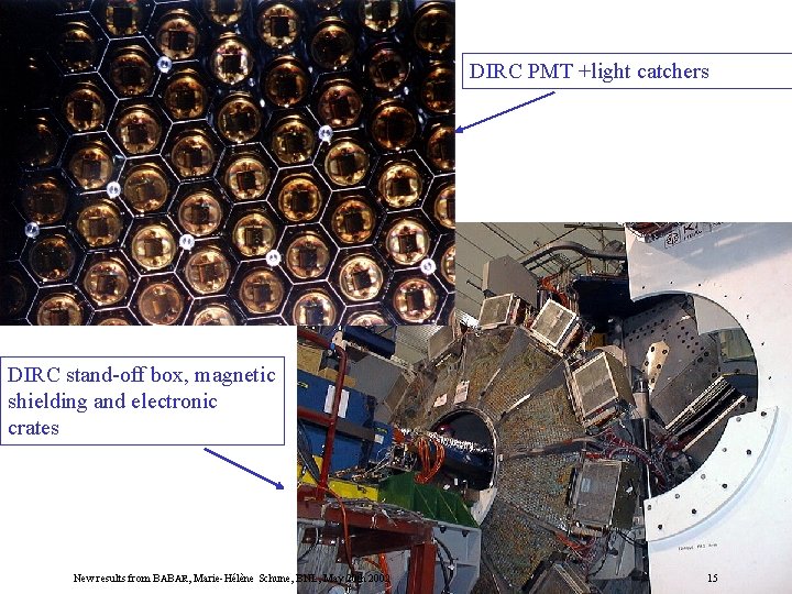 DIRC PMT +light catchers DIRC stand-off box, magnetic shielding and electronic crates New results