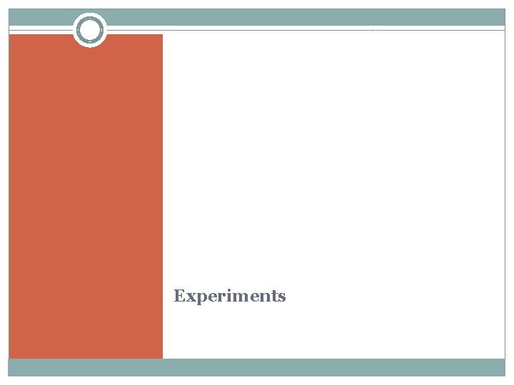 Experiments 