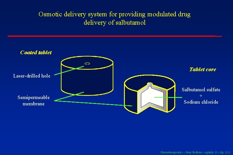 Osmotic delivery system for providing modulated drug delivery of salbutamol Coated tablet Tablet core