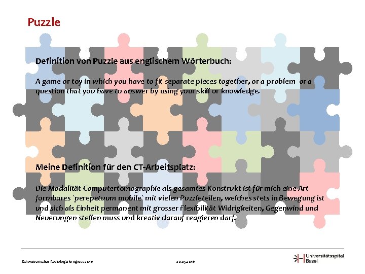 Puzzle Definition von Puzzle aus englischem Wörterbuch: A game or toy in which you