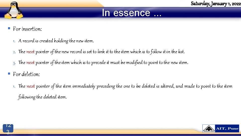 In essence. . . Saturday, January 1, 2022 § For insertion: 1. A record