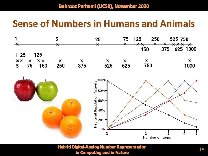 Behrooz Parhami (UCSB), November 2020 Sense of Numbers in Humans and Animals in Computing