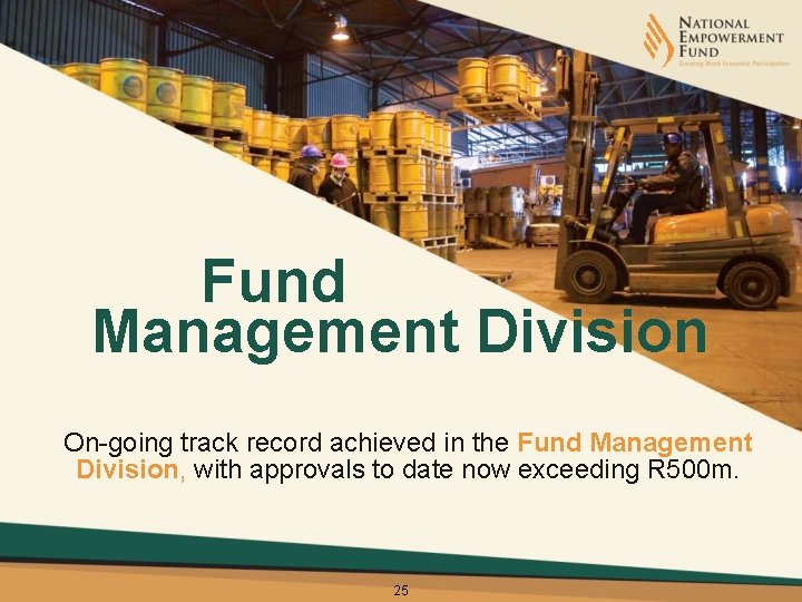 Fund Management Division On-going track record achieved in the Fund Management Division, with approvals