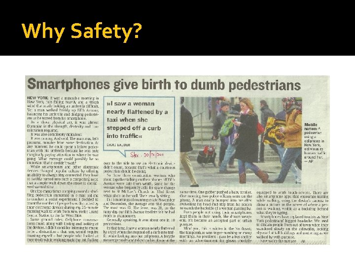 Why Safety? 