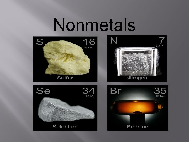 Nonmetals 