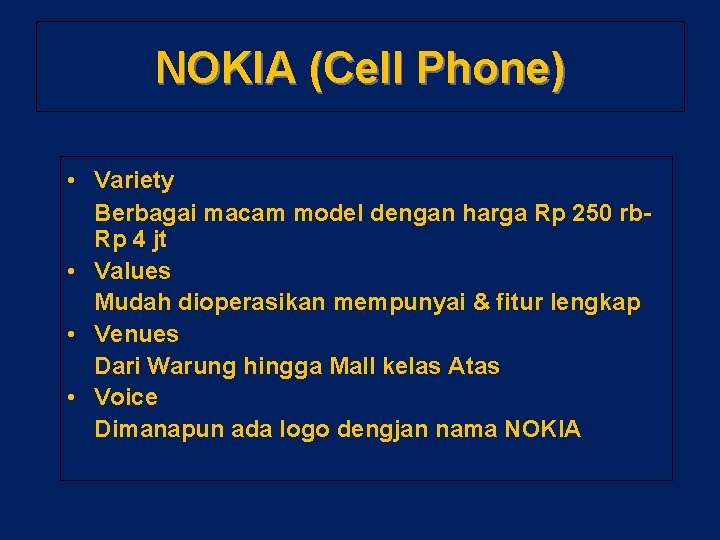NOKIA (Cell Phone) • Variety Berbagai macam model dengan harga Rp 250 rb. Rp