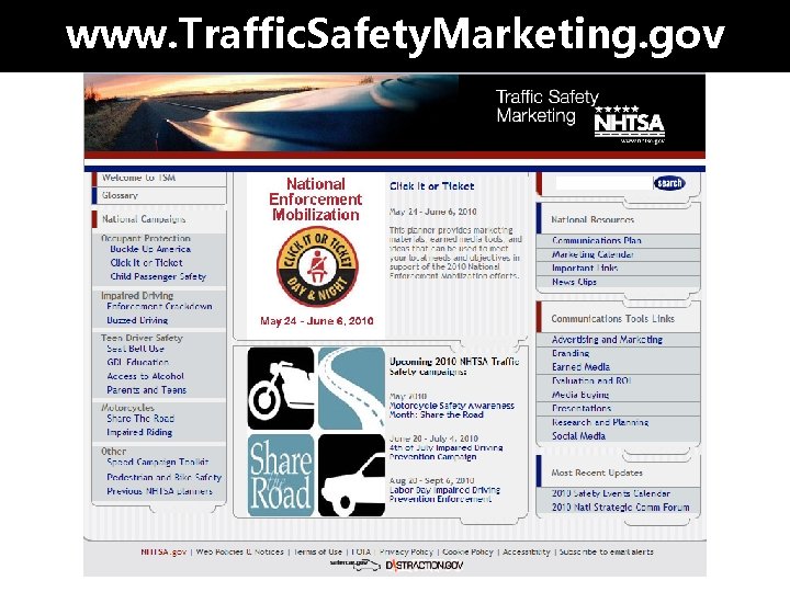 www. Traffic. Safety. Marketing. gov 