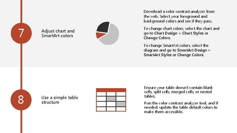 Download a color contrast analyzer from the web. Select your foreground and background colors