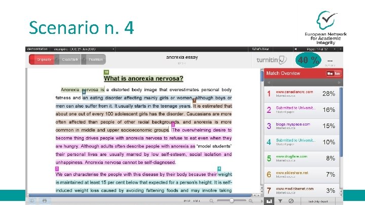 Scenario n. 4 40 % 