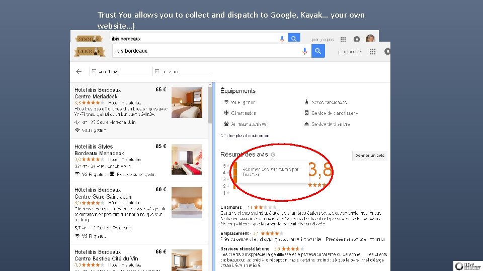 Trust You allows you to collect and dispatch to Google, Kayak… your own website…)