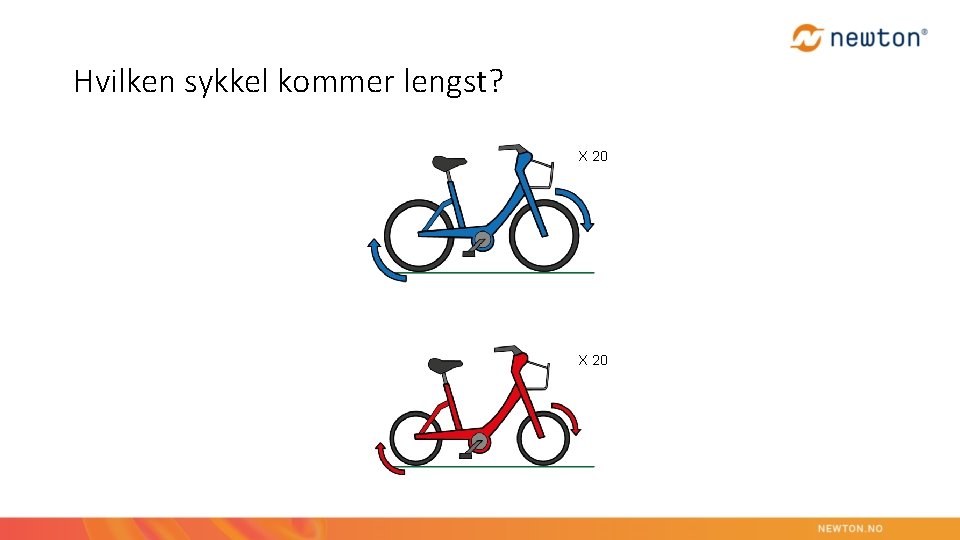 Hvilken sykkel kommer lengst? X 20 