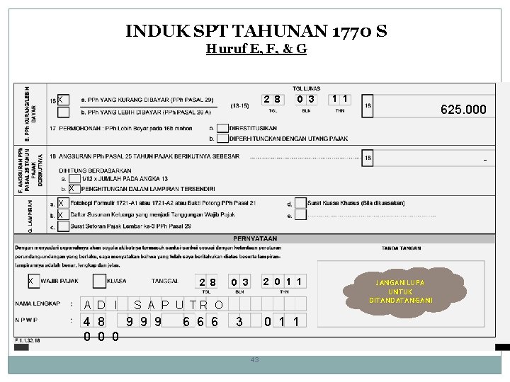 INDUK SPT TAHUNAN 1770 S Huruf E, F, & G x 2 8 0