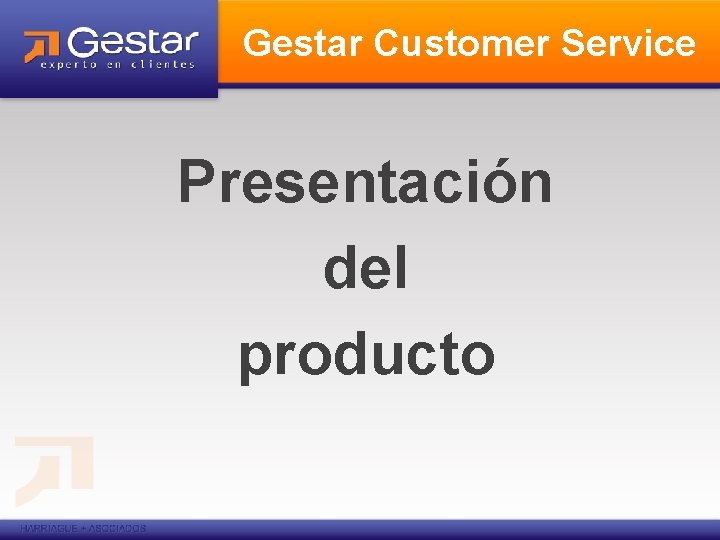 Gestar Customer Service Presentación del producto 