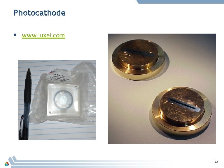 Photocathode § www. luxel. com 17 