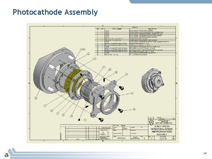 Photocathode Assembly 19 