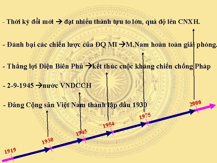 - Thời kỳ đổi mới đạt nhiều thành tựu to lớn, quá độ lên