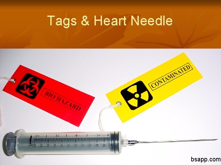 Tags & Heart Needle bsapp. com 