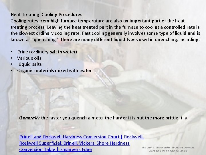 Heat Treating: Cooling Procedures Cooling rates from high furnace temperature also an important part Heat Treating: Cooling Procedures Cooling rates from high furnace temperature also an important part