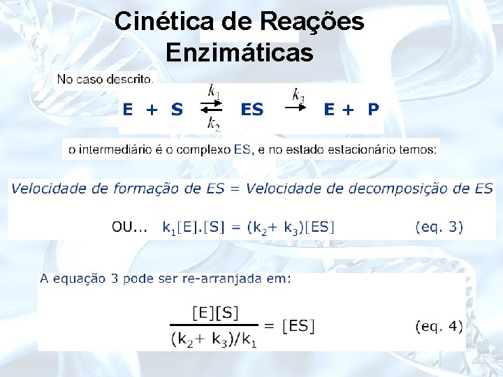 Cinética de Reações Enzimáticas 