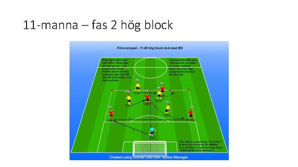11 -manna – fas 2 hög block 