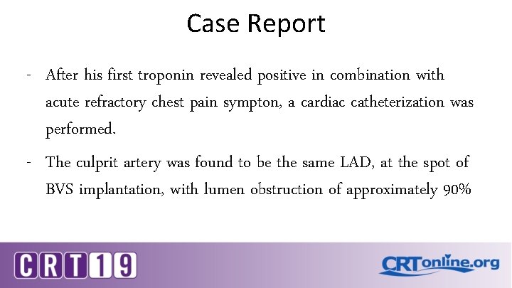 Case Report - After his first troponin revealed positive in combination with acute refractory