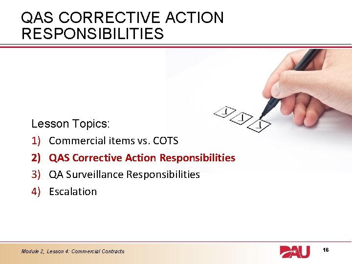 LESSON 4 Commercial Contracts 15 November 2013 Lesson