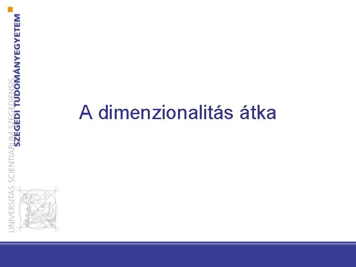 A dimenzionalitás átka 