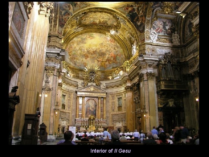 Interior of Il Gesu 