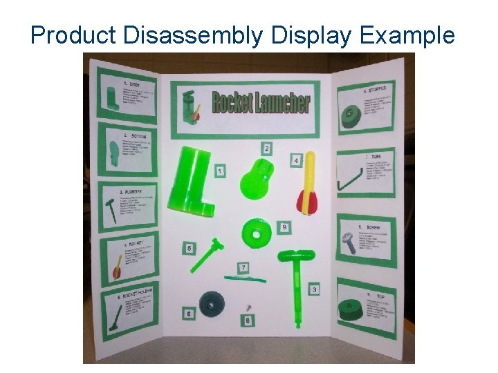 Product Disassembly Display Example 
